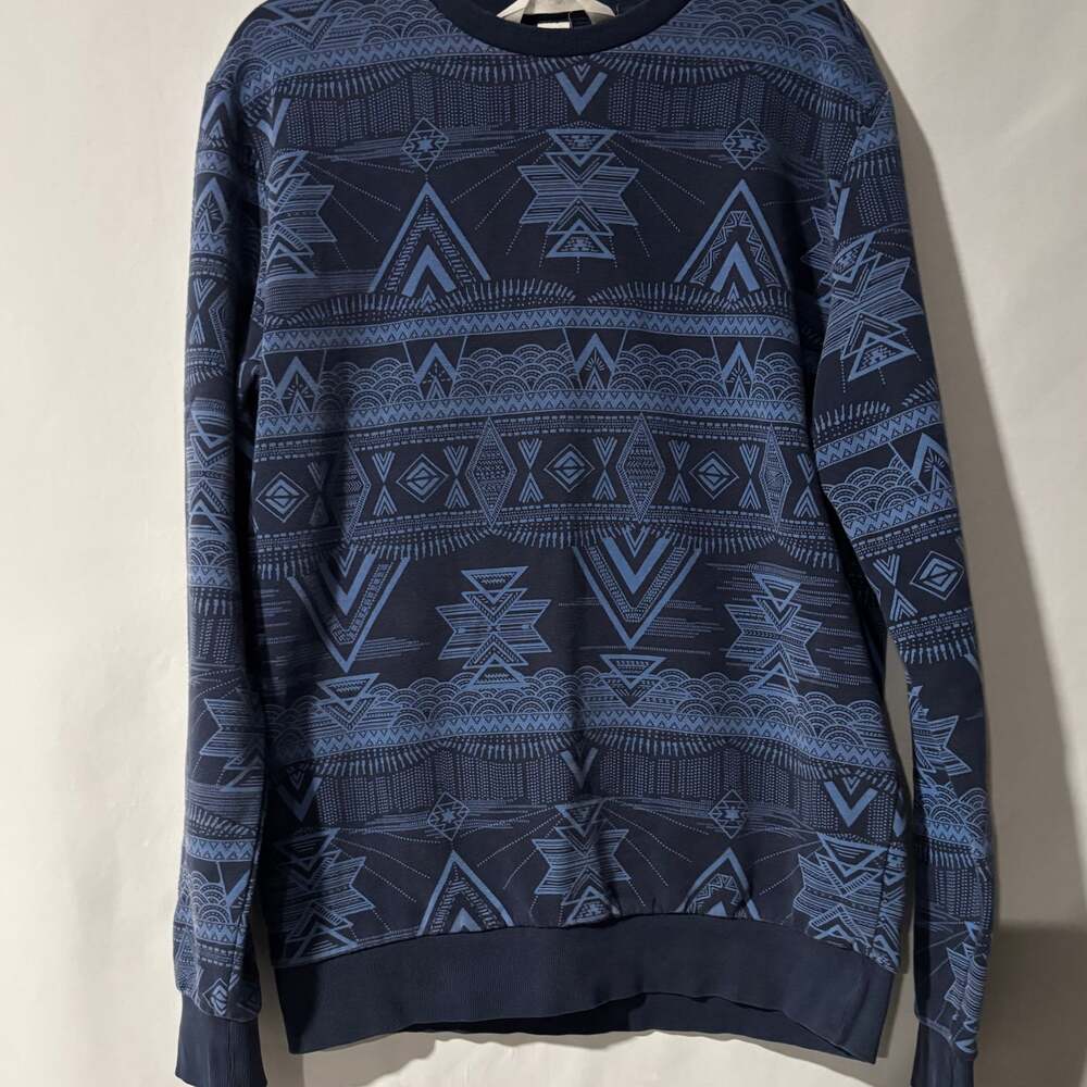 Men's Blue H&M Coachella Aztec Sweatshirt